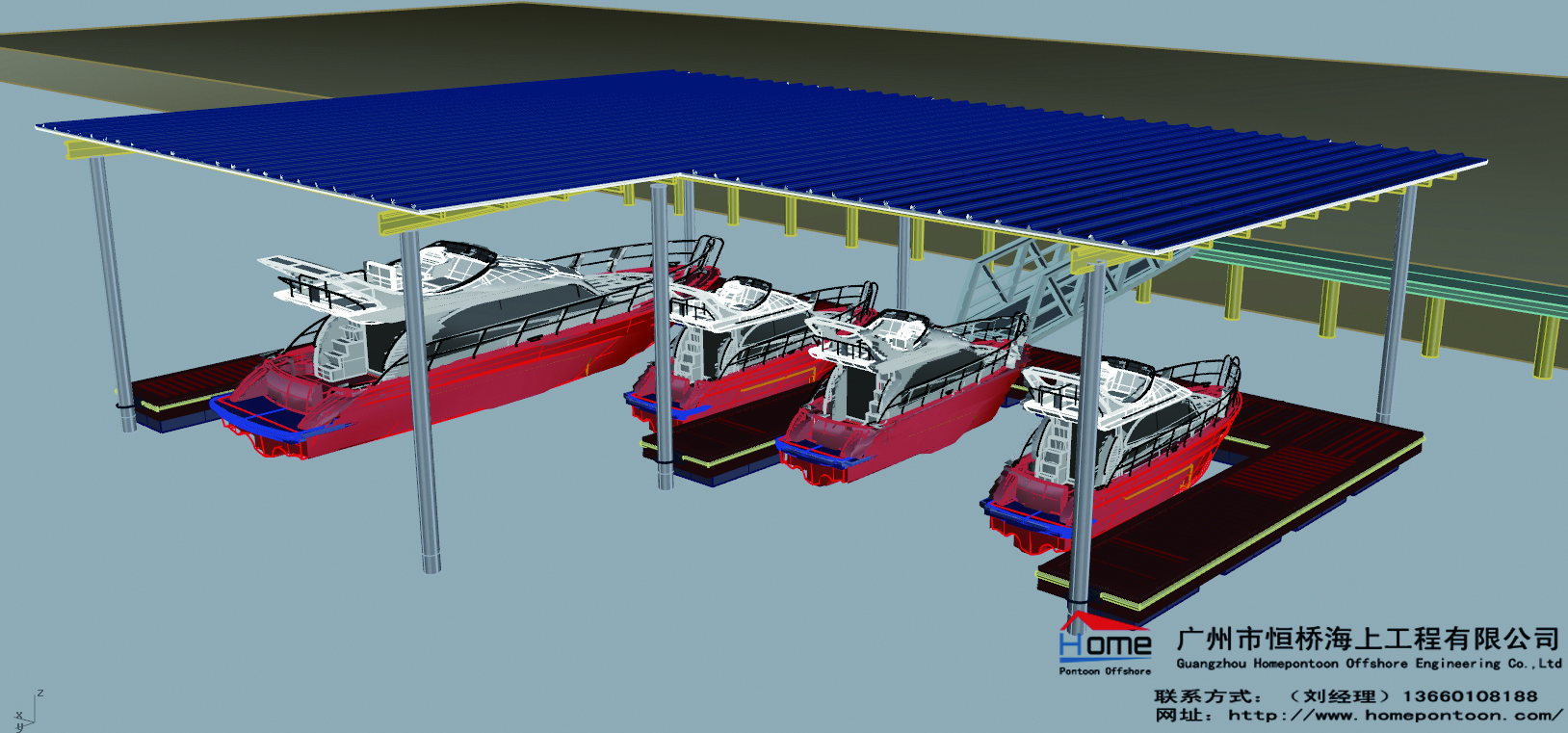 钢结构游艇码头01#